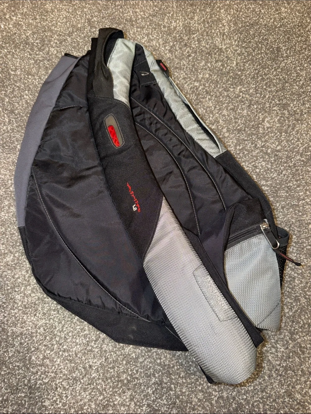 Jansport Black and Gray Crossbody Sling Bag Vintage